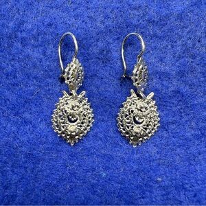 Boho Silver tone Dangle earrings